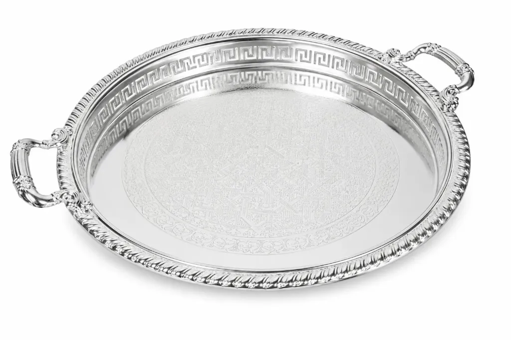Tray 45cm silver NEW DESIGN