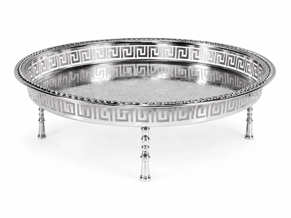 TRAY FEET 55CM SILVER
