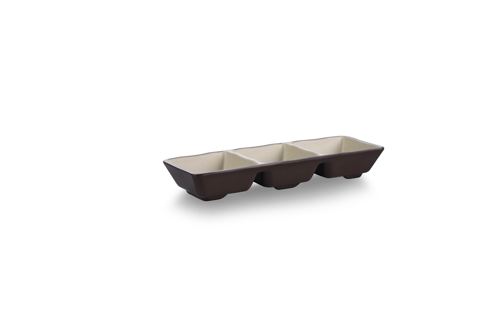 TripleSquare Melamine Sandy Beige & Brown