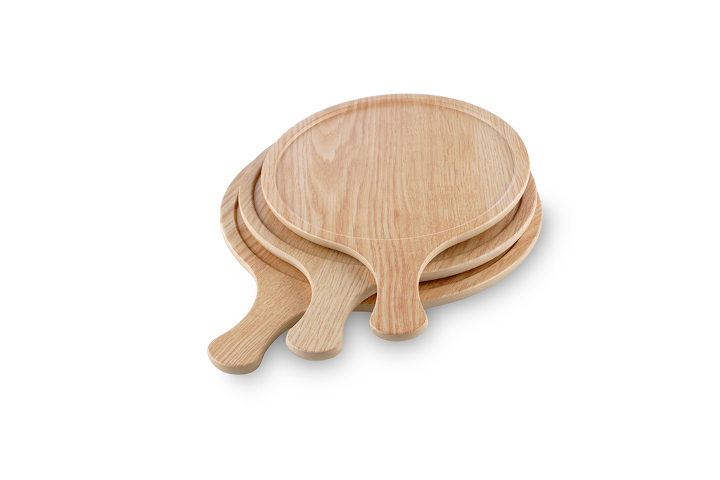Melamine Serving Tray S White Oak Matt
