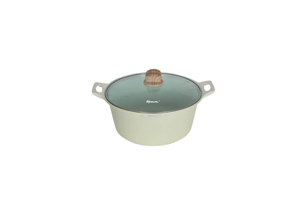 [BP24NW] CASSEROLE WHITE 24 CM HAKAL