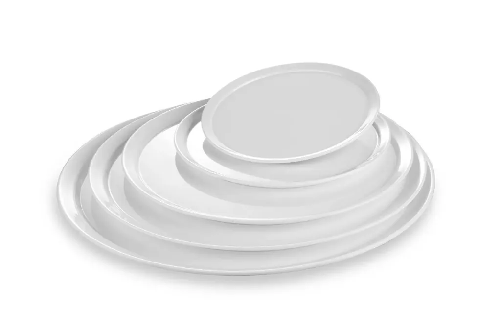 Melamine plate - Round - White - 18 inch