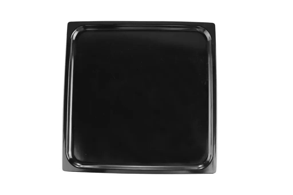 [HAMP-4545FSB] Melamine plate - Square - Black - 45*45cm