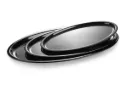 Melamine plate - Oval - Black - 24 inch