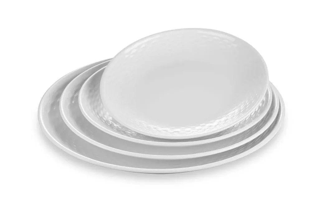 [HAMPSEA-8W] Melamine plate - Round - Sea design - 8 inch