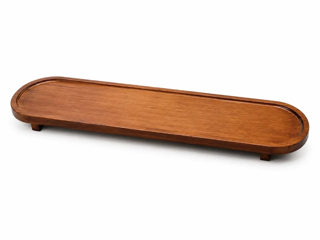 Dark Wooden Serving Plate - Oval - 80cm