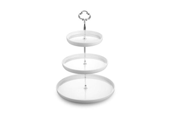 Etagiere melamine 3 laag wit