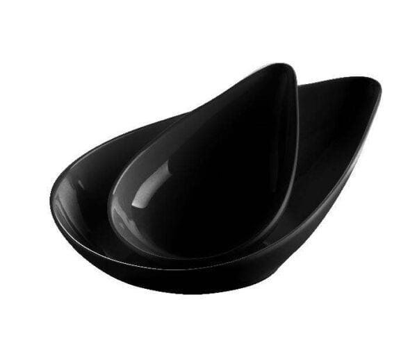 Melamine druppelschaal 7 inch zwart
