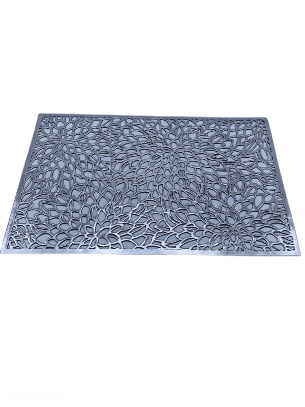 Placemat open vierkant zilver