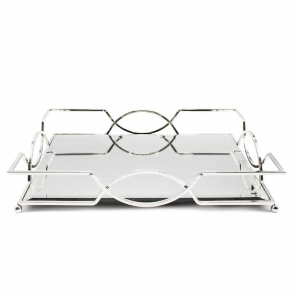 Spiegeldienblad small zilver
